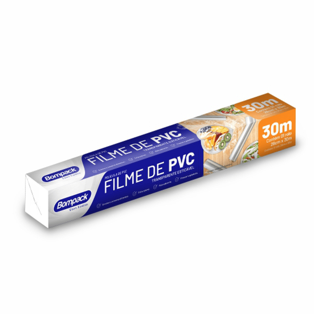Filme Pvc Bompack 30mts C/Serrilha
